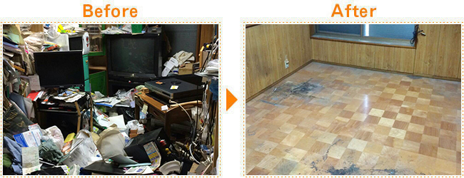 ゴミ屋敷の清掃 (4日目)
