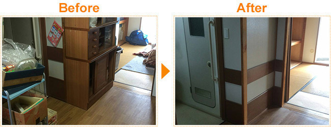 家の中の家財を全撤去